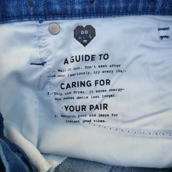 Madewell Woman's VTG Slim Straight Med Wash Embroidered Polka Dot Jeans Sz 28 - Picture 4 of 9